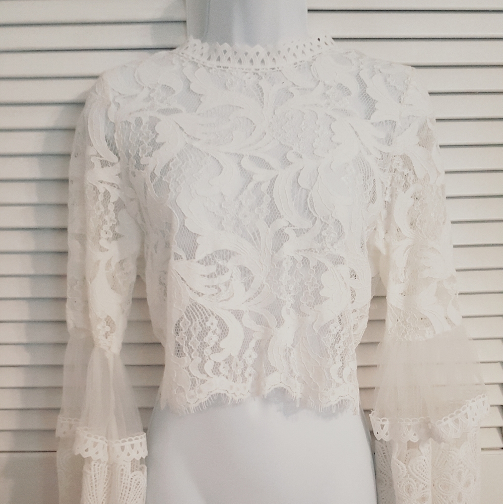 White lace top
